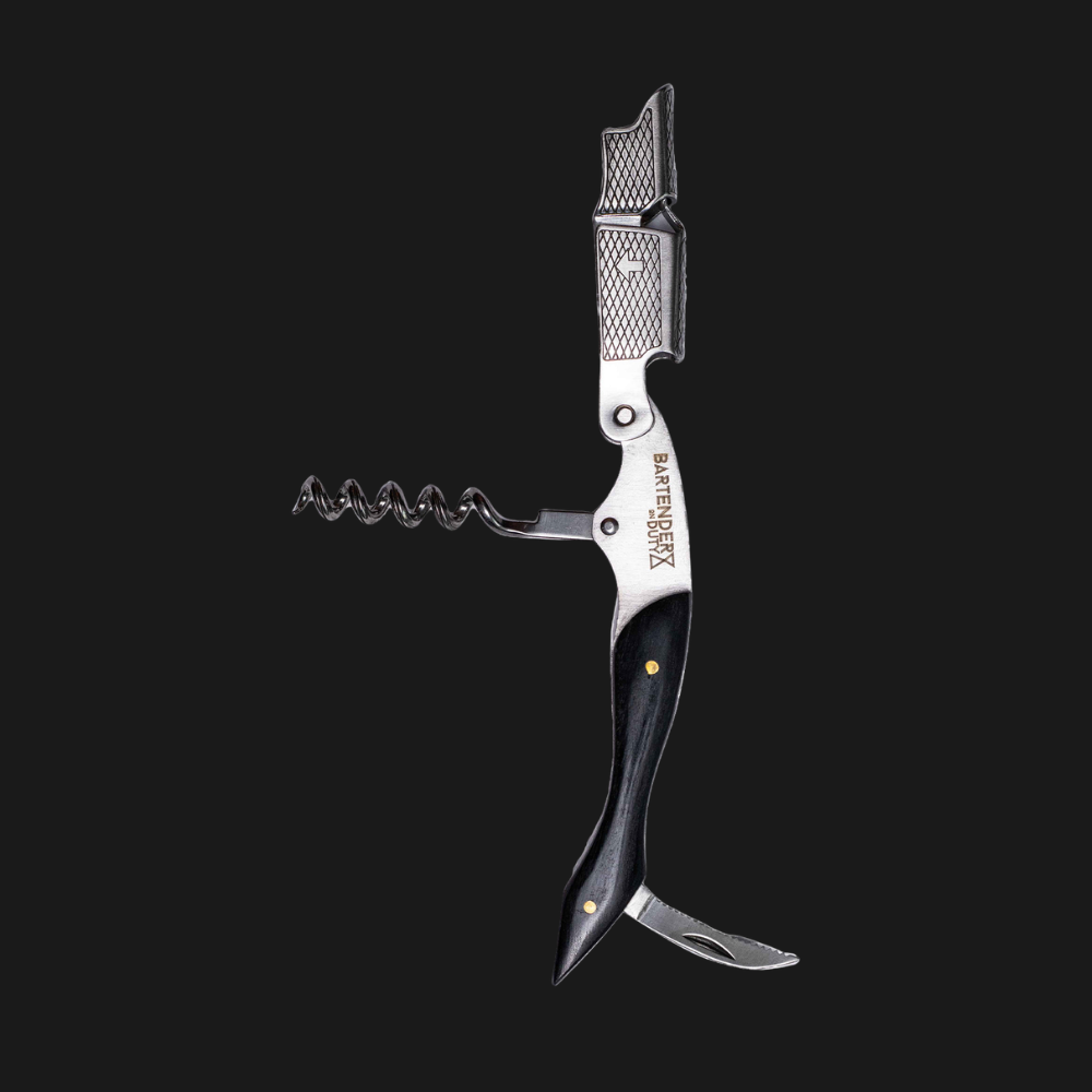 Descorchador de 3 Tiempos Wood&steel Black