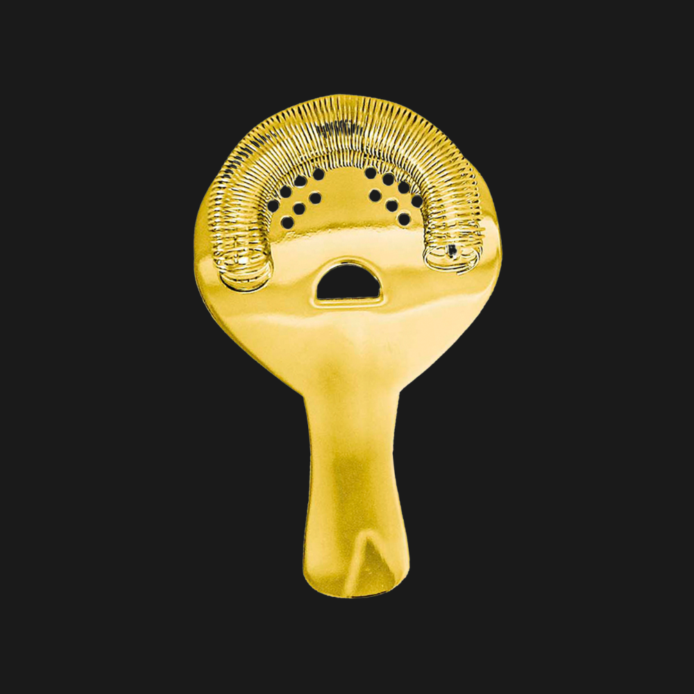 Colador Oruga Deluxe Dorado
