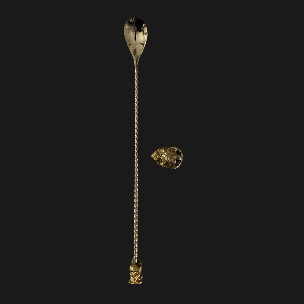 Barspoons calavera Gold.
