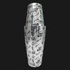 Shaker Boston Grabado Skull Rose 28/18 Oz
