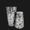 Shaker Boston Grabado Skull Rose 28/18 Oz