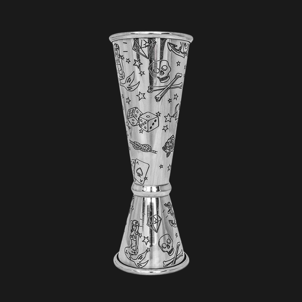 Jigger Japones Mermaid 1-2 Oz Plata
