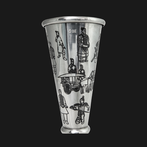 Jigger Japones 1-2 oz Grabado Ronin