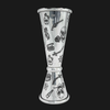 Jigger Japones 1-2 oz Grabado Skull Rose