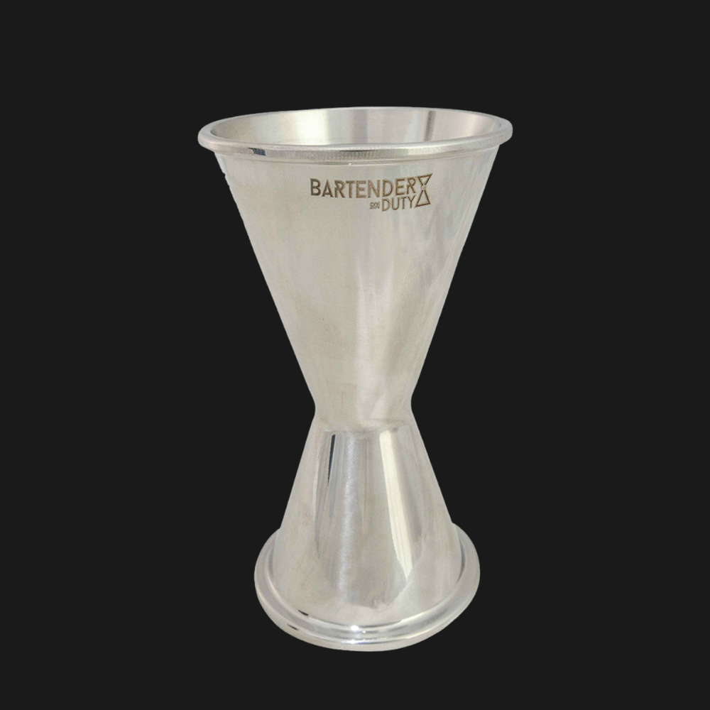 Jigger Bartender On Duty Classic  1-2 oz Silver