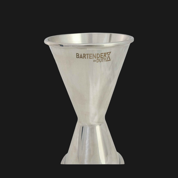 Jigger Bartender On Duty Classic  1-2 oz Silver