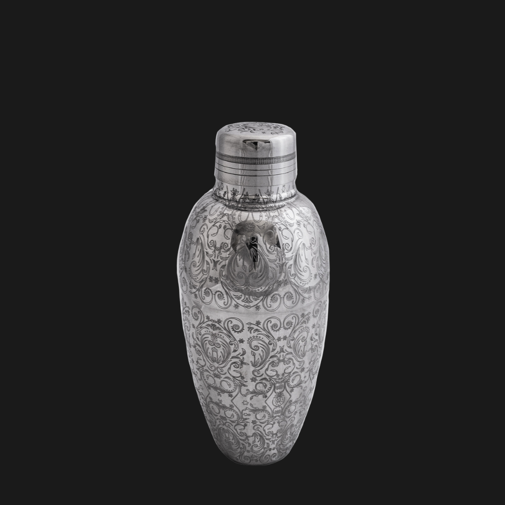 Shaker Birdie Grabado Plata  500 ML