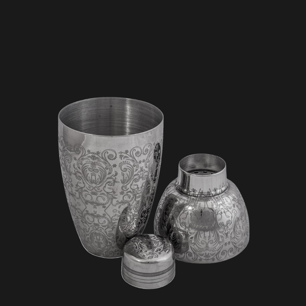Shaker Birdie Grabado Plata  500 ML