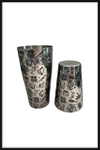 Shaker Boston Grabado Tiki Plata 28-18 Oz - Bartender On Duty